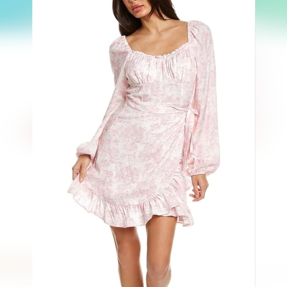 Pink and white BCBGeneration wrap dress XS - Picture 1 of 8